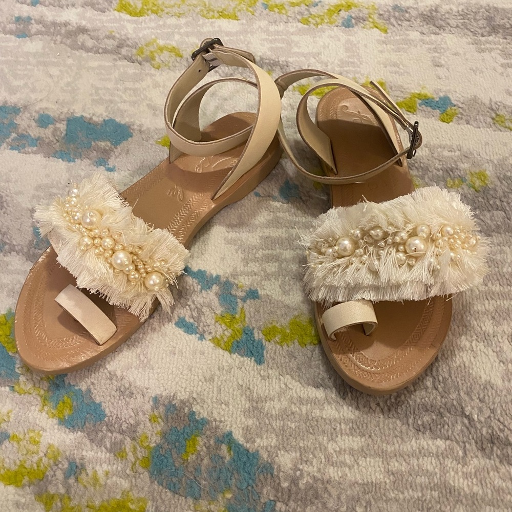 Free People sun peaks embellished flats